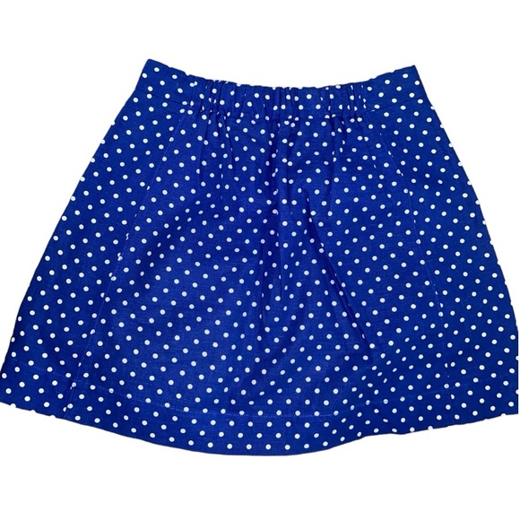 VINTAGE J. CREW POLKA DOT COTTON BLEND SKATER MINI SKIRT•SIZE:2 •WOMEN’S - Picture 6 of 13